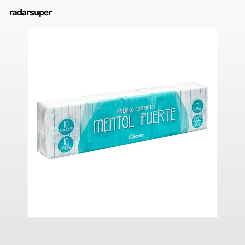 Pañuelos compactos Lanta 10 uds mentol fuerte