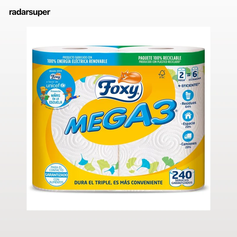 Papel de cocina Foxy 2 unidades