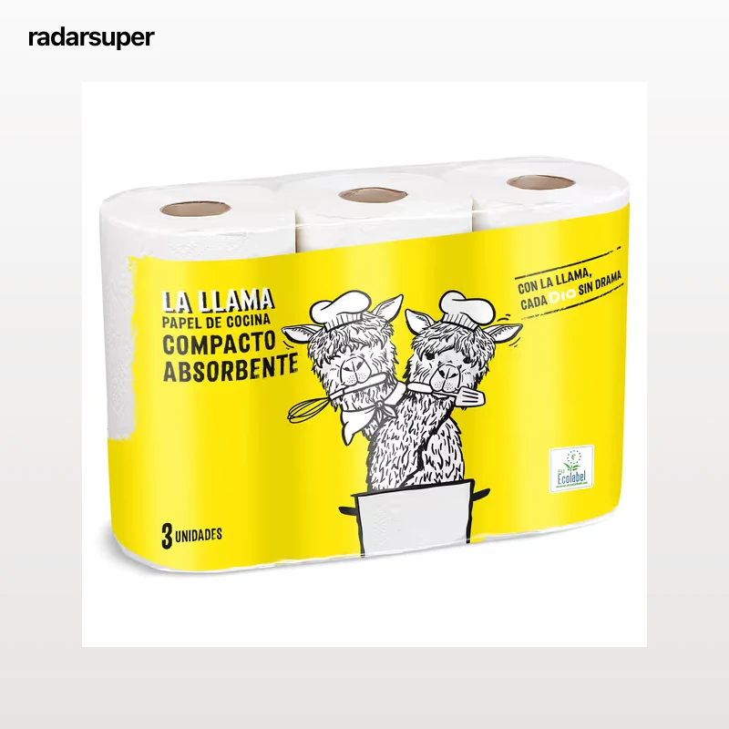 Papel de cocina absorbente Dia La Llama 3 unidades