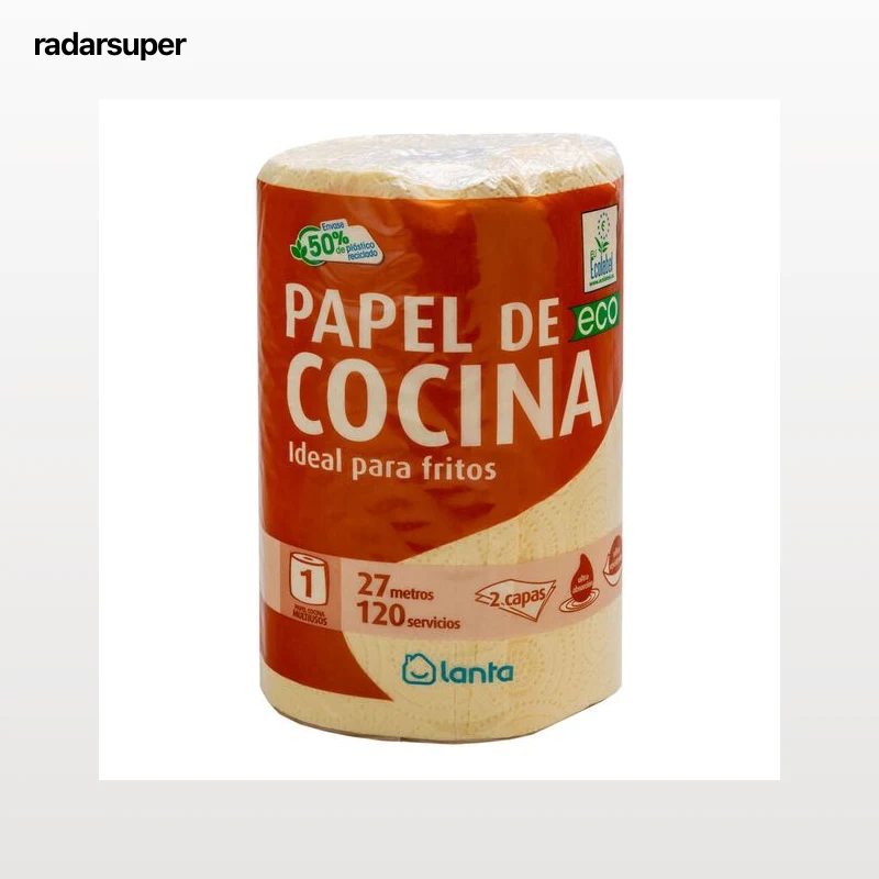 Papel de cocina rollo Lanta 27m ideal para fritos