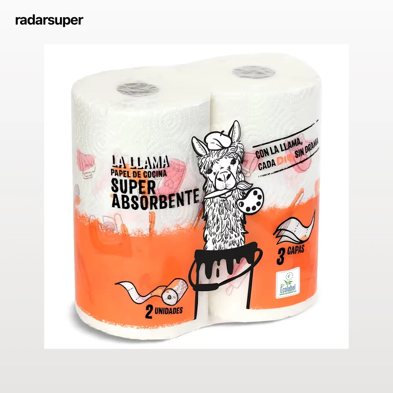 Papel de cocina super absorbente Dia La Llama 2 unidades
