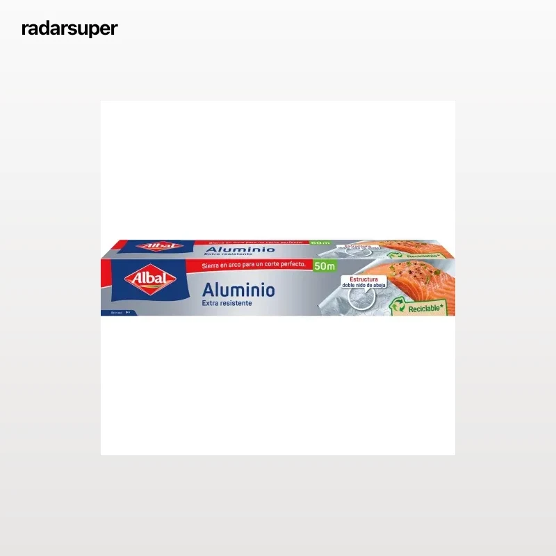 Papel de aluminio Albal 50 metros.