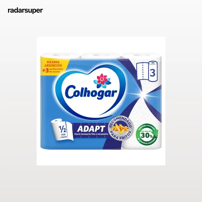 Papel de cocina Adapt Colhogar 3 rollos.