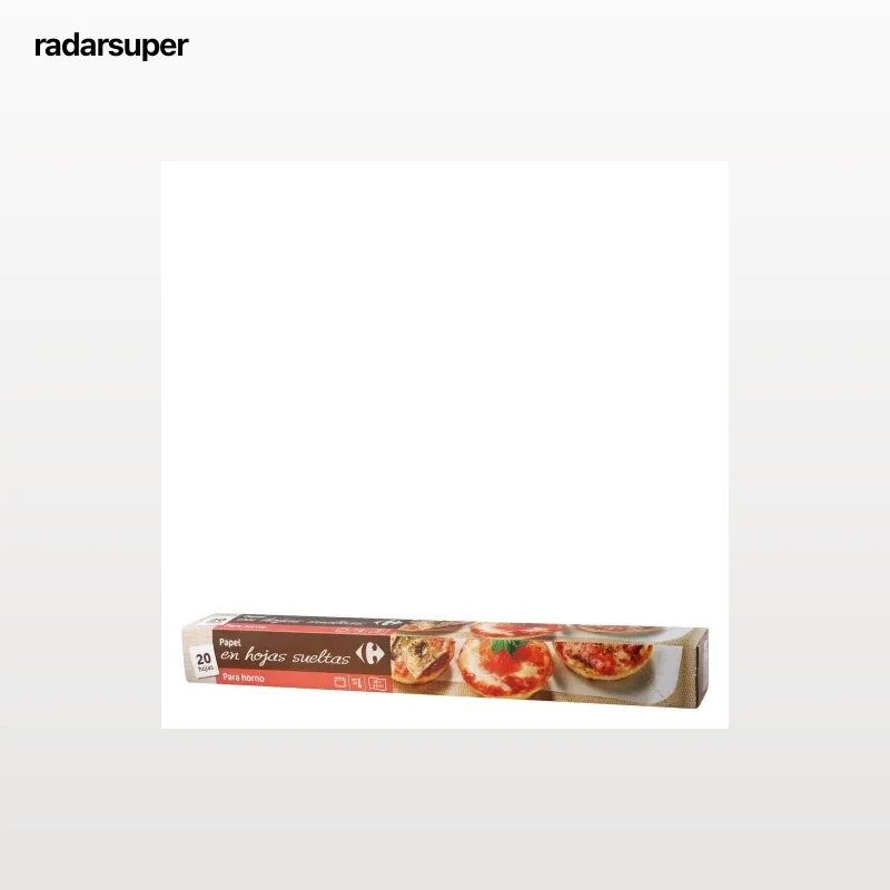Papel de horno en hojas Carrefour 20 ud.