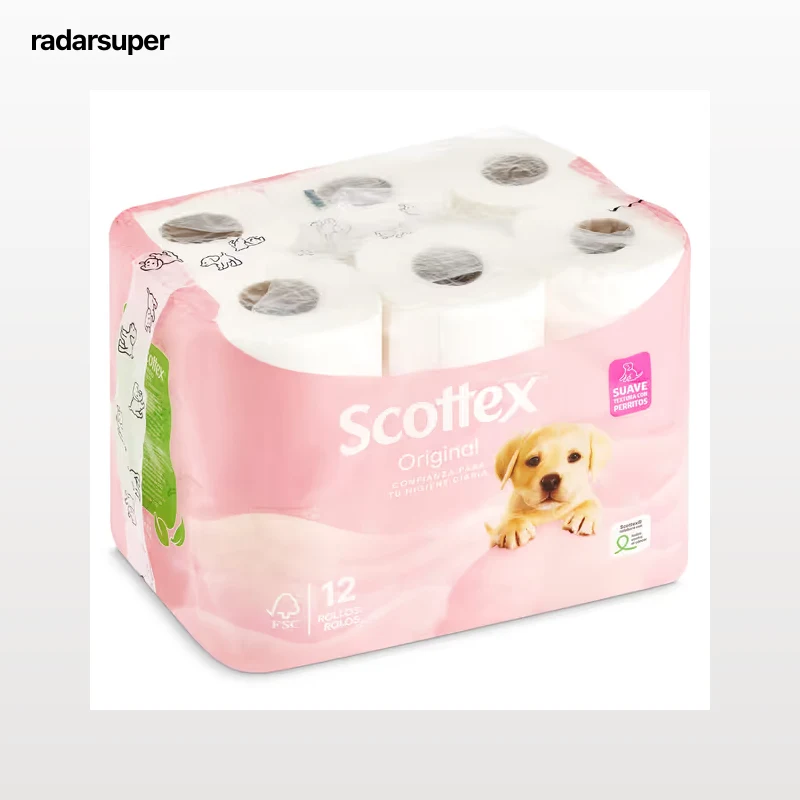 Papel higiénico Scottex 12 unidades