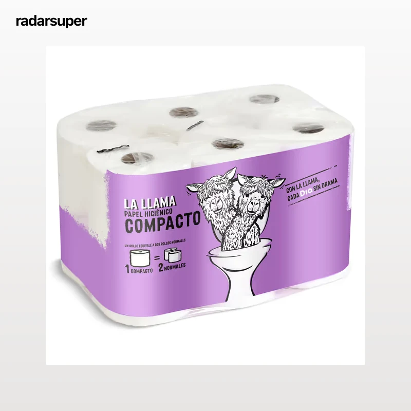 Papel higiénico doble rollo Dia La Llama 12 unidades