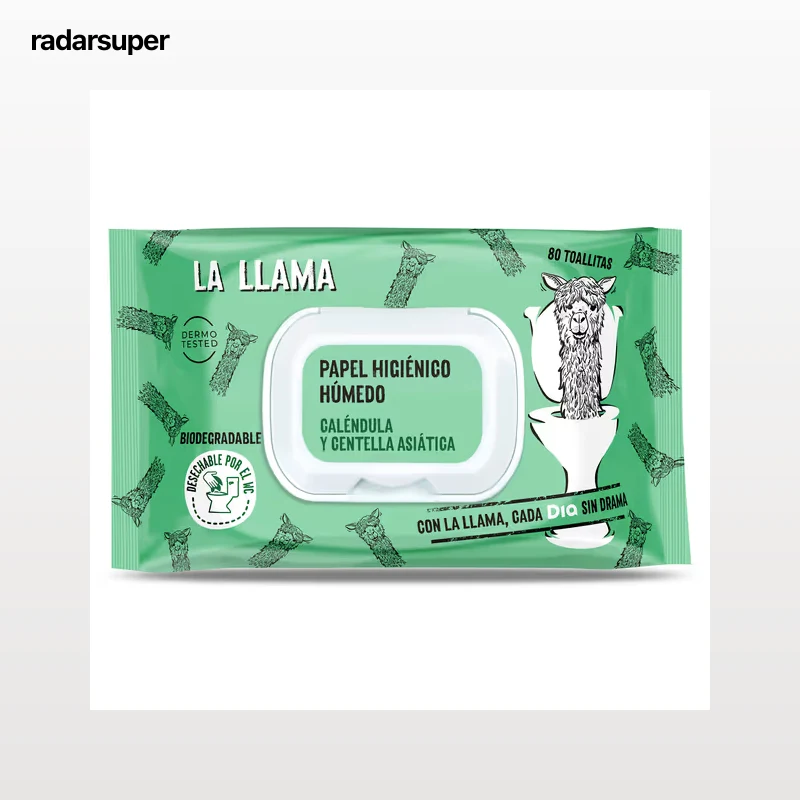 Papel higiénico húmedo Dia La Llama 80 unidades