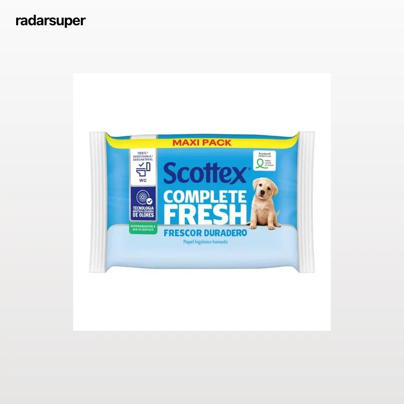 Papel higiénico húmedo Fresh Scottex 74 ud.