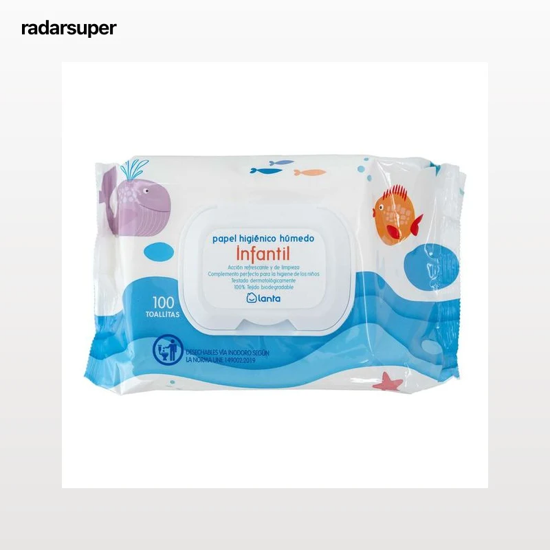 Papel higiénico húmedo Lanta 100 uds infantil