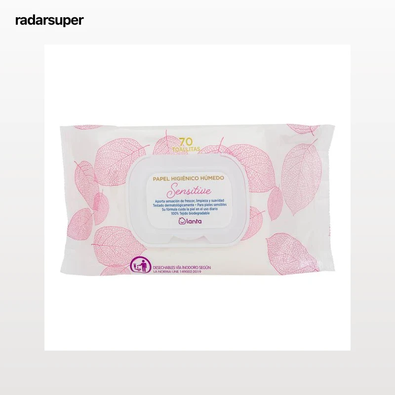 Papel higiénico húmedo Lanta 70 uds sensitive