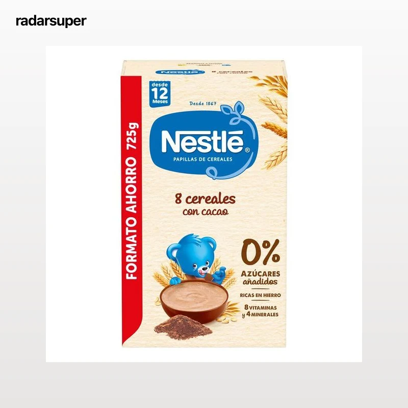 Papilla 8 cereales con cacao Nestlé 725g