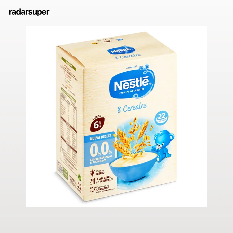 Papilla de 8 cereales doble 0% Nestlé 330 g
