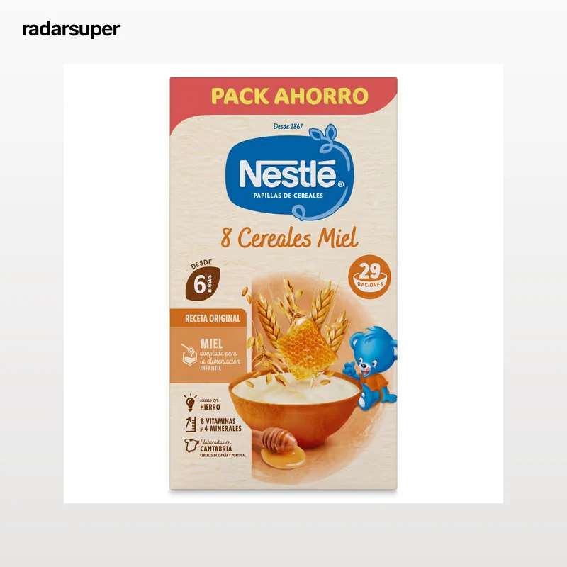 Papilla de 8 cereales con miel Nestlé 725 g