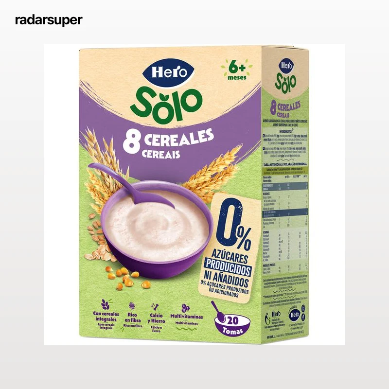 Papilla Hero Solo 0% 8 cereales desde 6meses 340g
