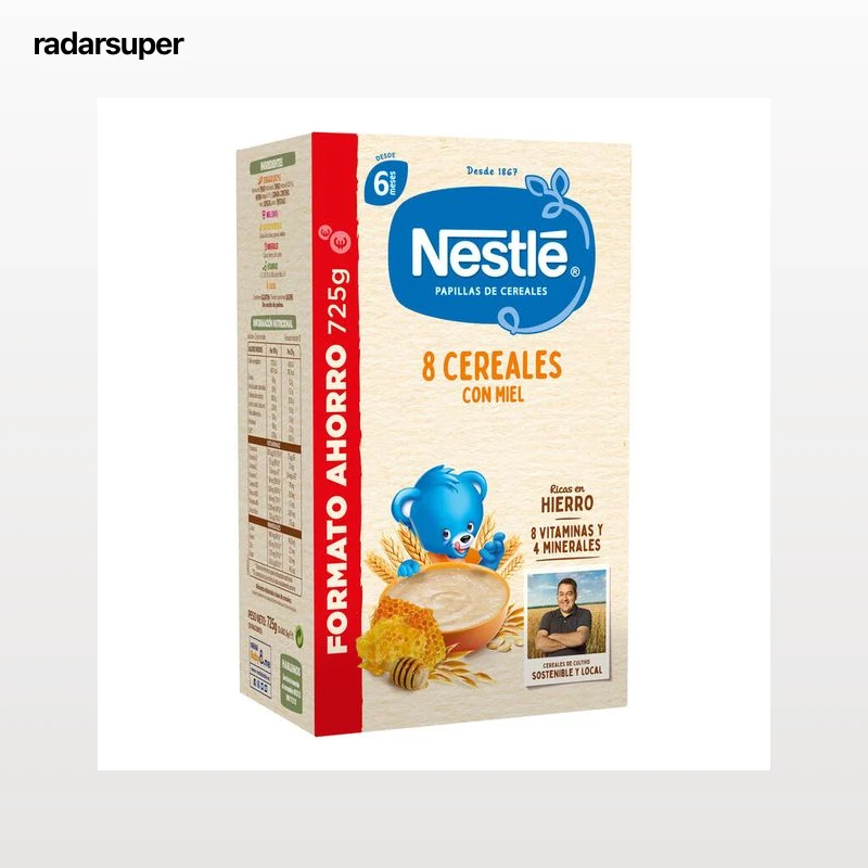 Papilla Nestlé 8 cereales miel desde 6meses 725g