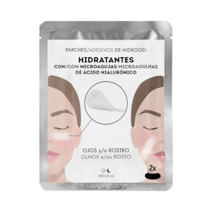 Parches hidrogel para ojos y rostro Hidratantes Deliplus con microagujas de ácido hialurónico
