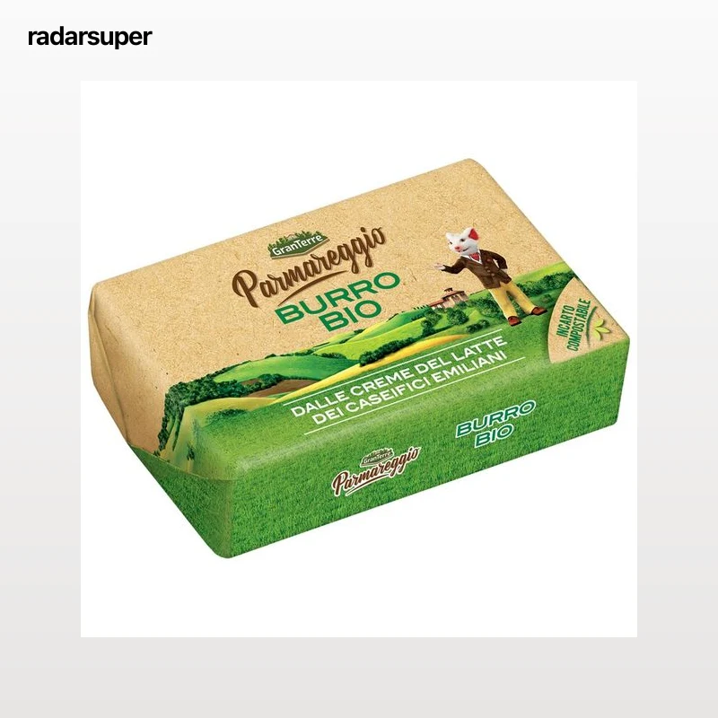 PARMAREGGIO Burro bio Pastilla de mantequilla ecológica 125 g.