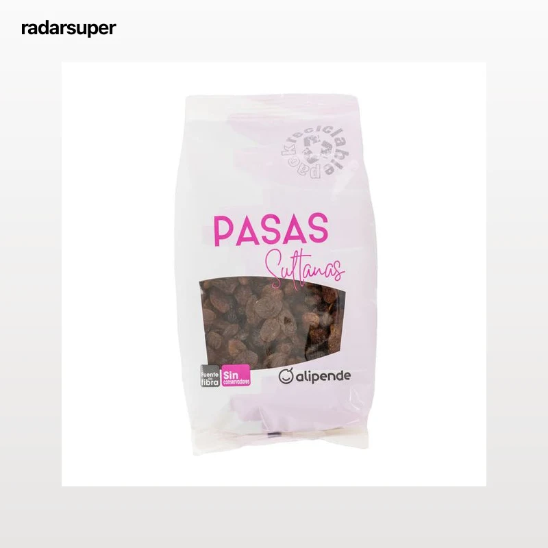 Pasas sultanas sin pepitas Alipende 250g