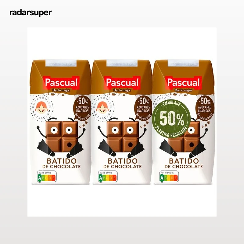 PASCUAL Batido de chocolate mini 3 x 200 ml.