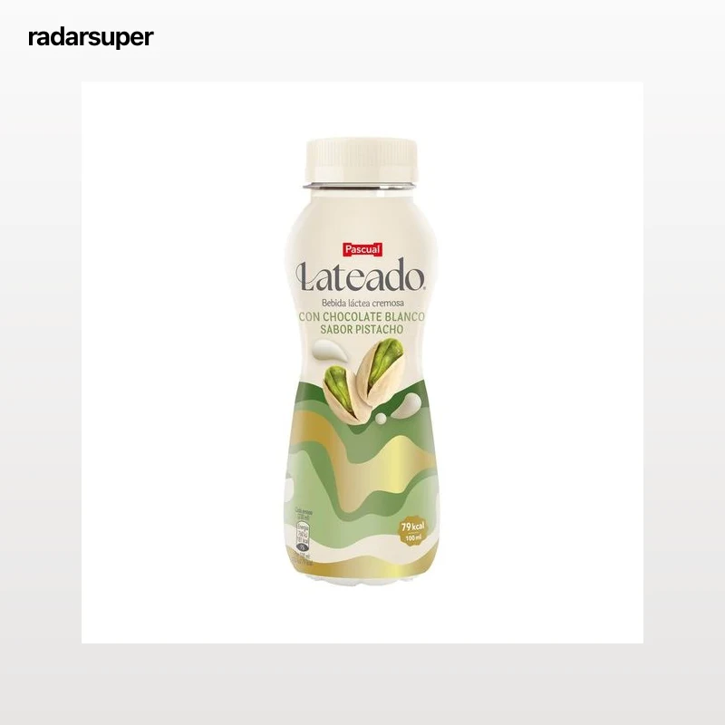 PASCUAL Lacteado Bebida láctea cremosa con chocolate blanco y sabor a pistacho 230 ml.
