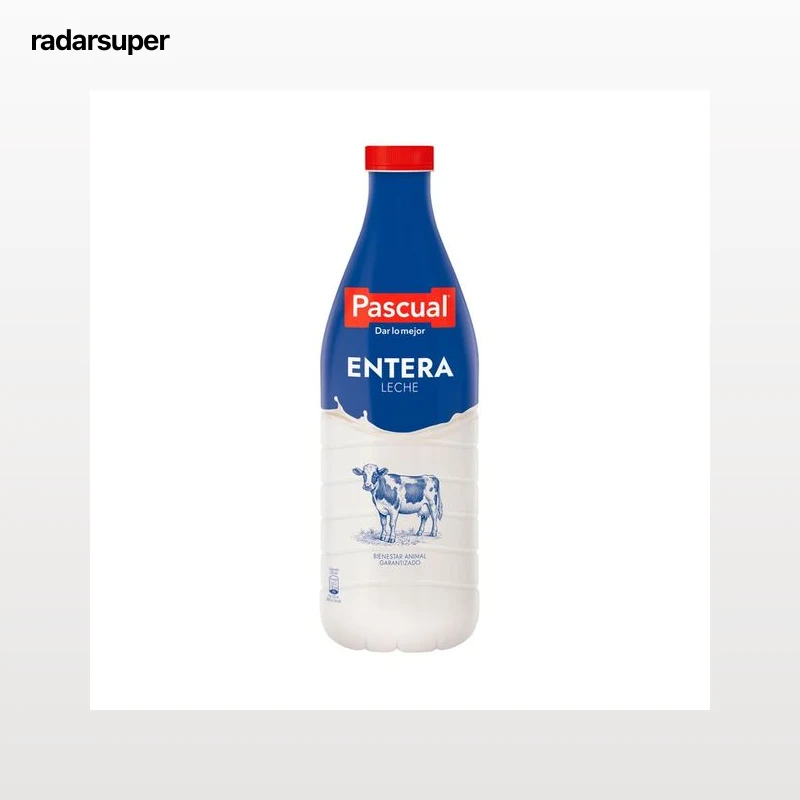 PASCUAL Leche de vaca entera, de bienestar animal garantizado 1.5 l.