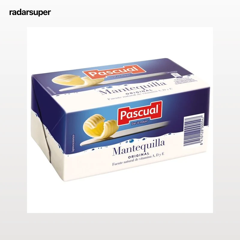 PASCUAL Pastilla de mantequilla, fuente natural de vitaminas A, D y E PASCUAL 500 g.