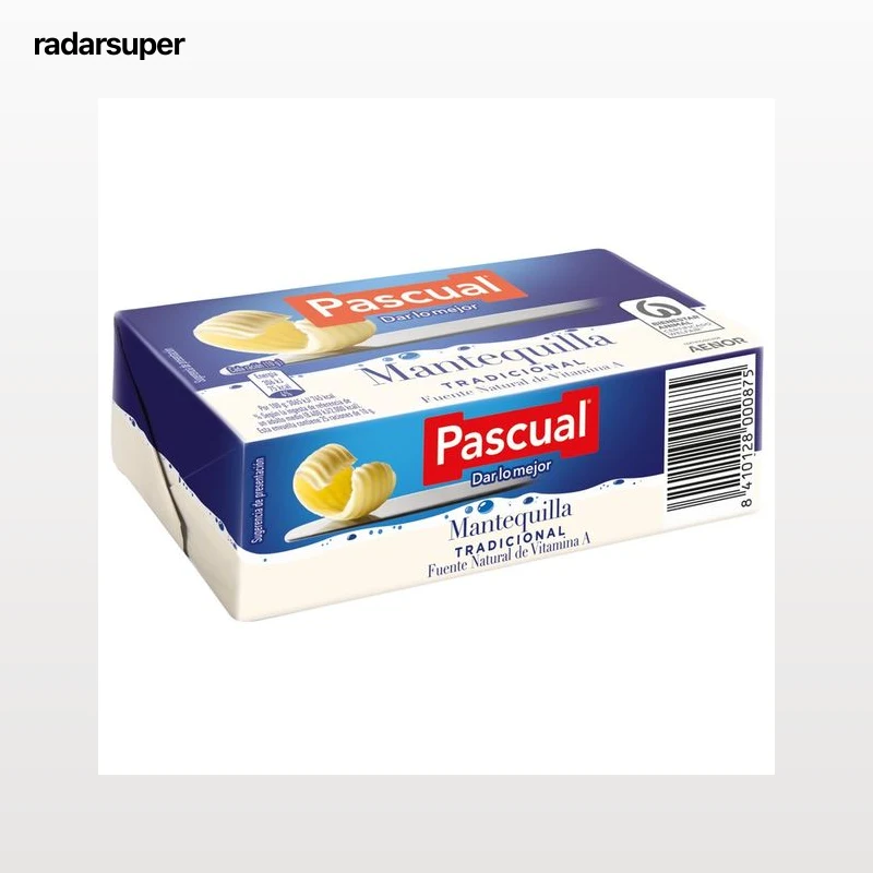 PASCUAL Pastilla de mantequilla tradicional PASCUAL 250 g.