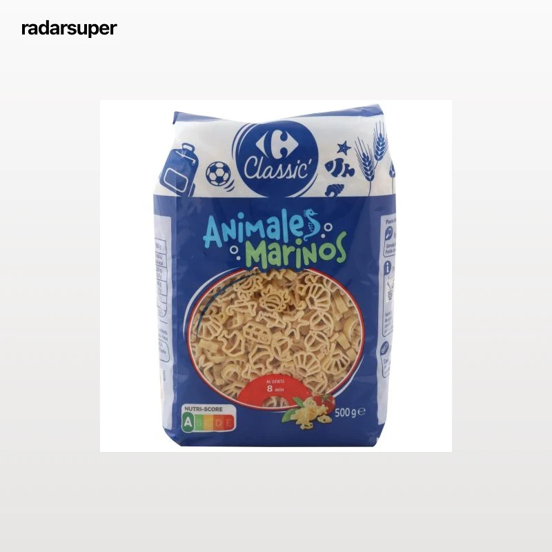 Pasta animales marinos Carrefour Classic 500 g.