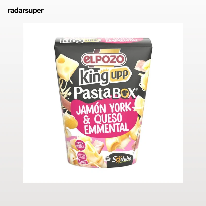Pasta box jamón york y queso emmental ElPozo king upp 280g