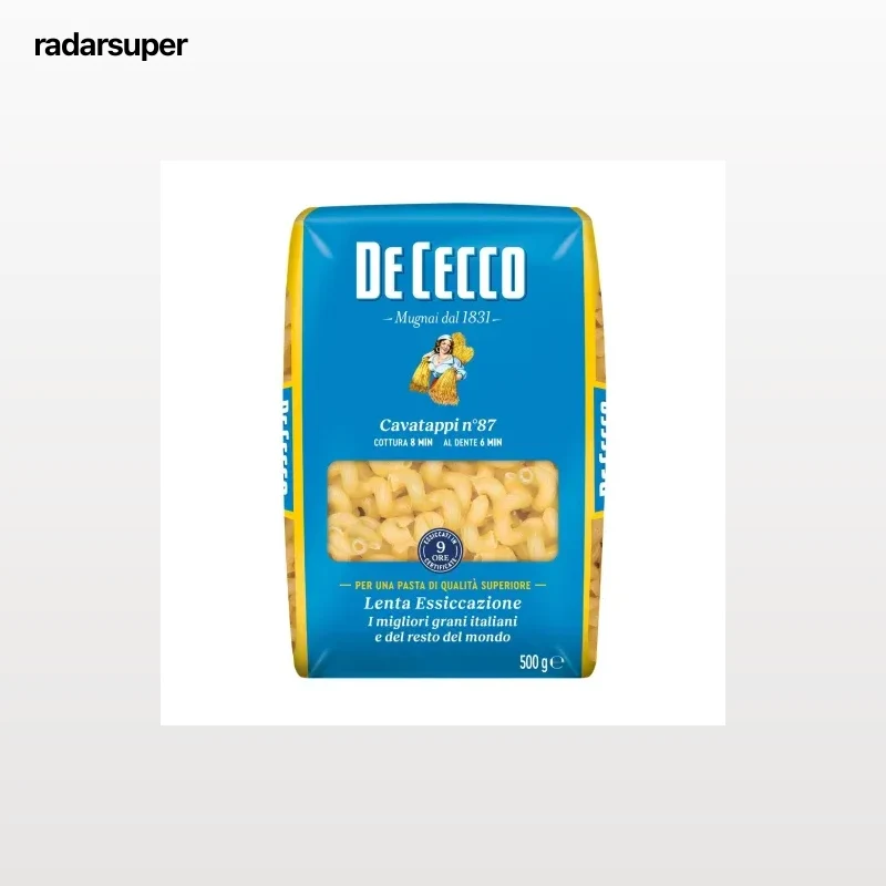 Pasta cavatappi nº87 De Cecco 500 g.