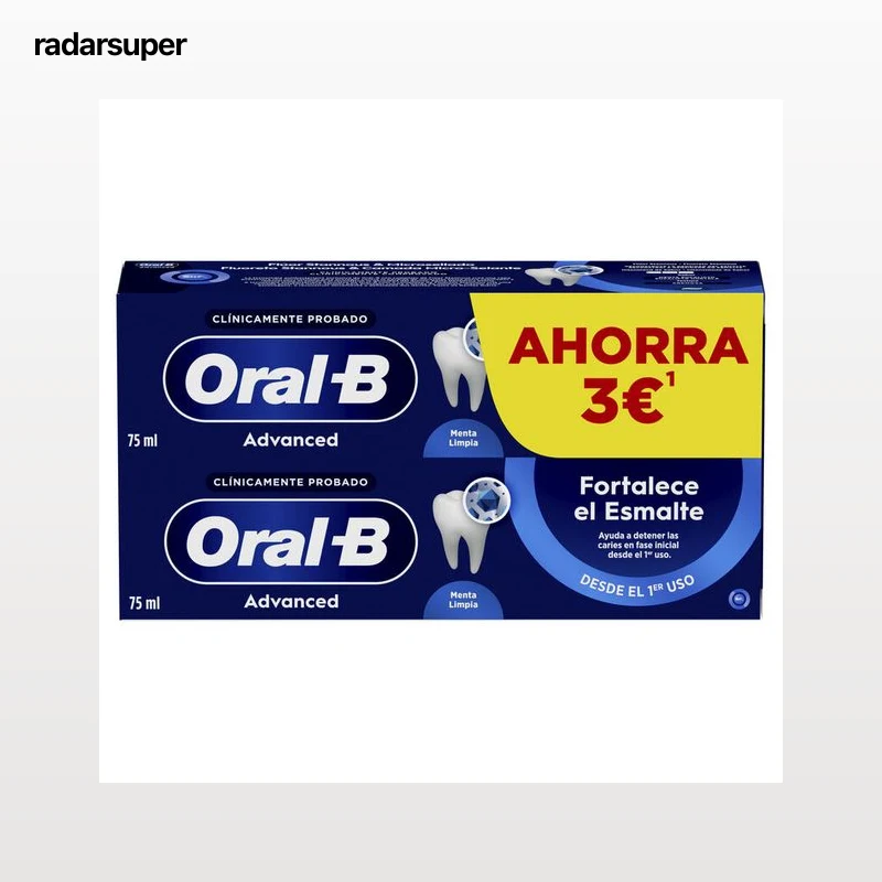 Pasta dental Oral-B 75ml p2 fortalece el esmalte