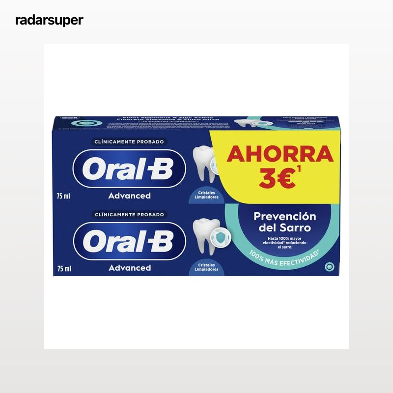 Pasta dental Oral-B 75ml p2 prevención del sarro