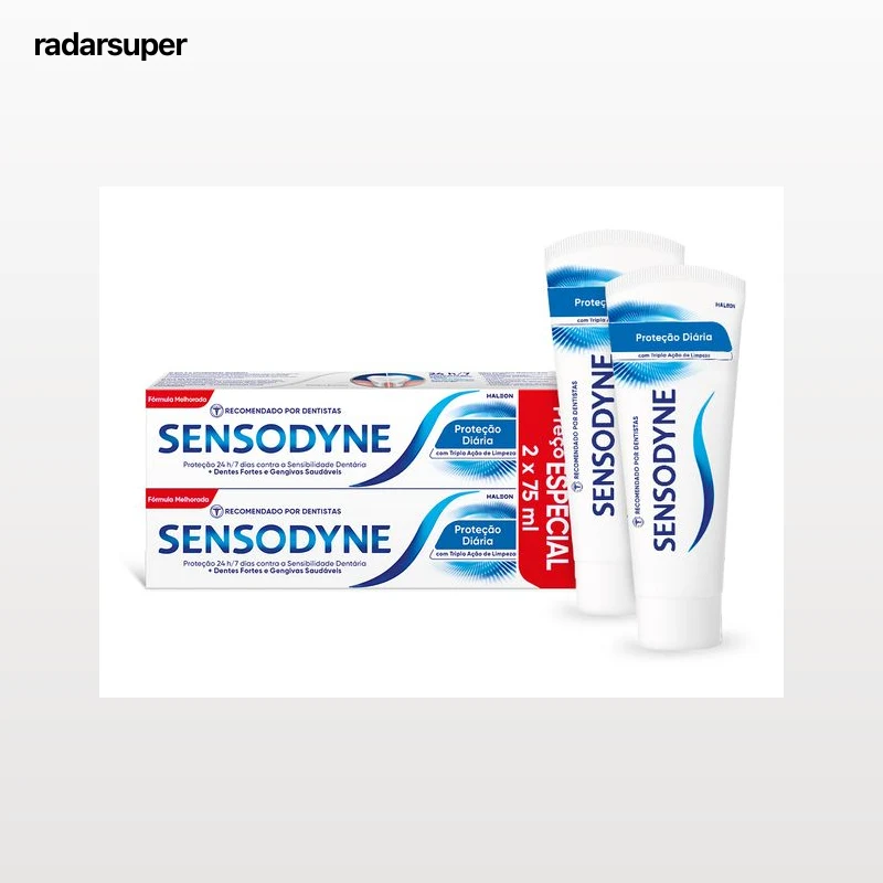 PASTA DE DENTES PROTEÇÃO DIÁRIA SENSODYNE 2X75ML