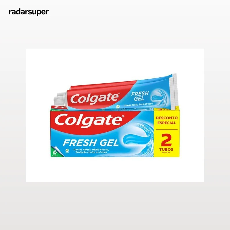 PASTA DENTÍFRICA COLGATE FRESH GEL 2X75ML