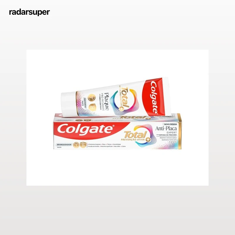 PASTA DENTÍFRICA COLGATE TOTAL PLAQUE WHITE 75ML