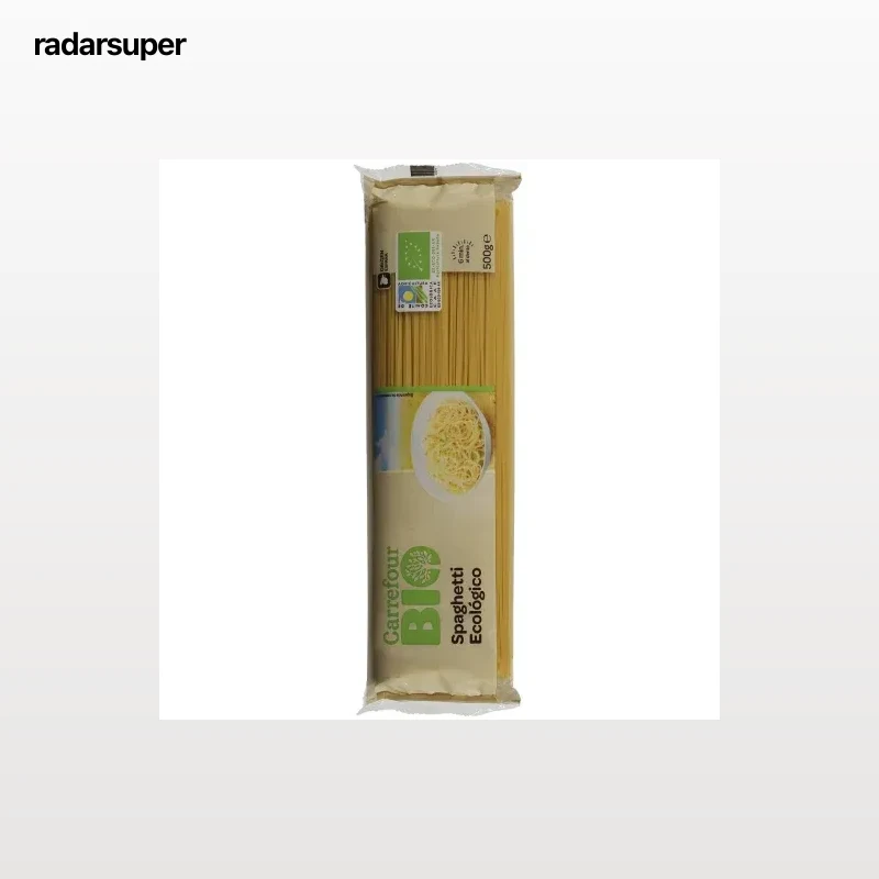 Pasta espaguetis ecológicos Carrefour Bio 500 g.