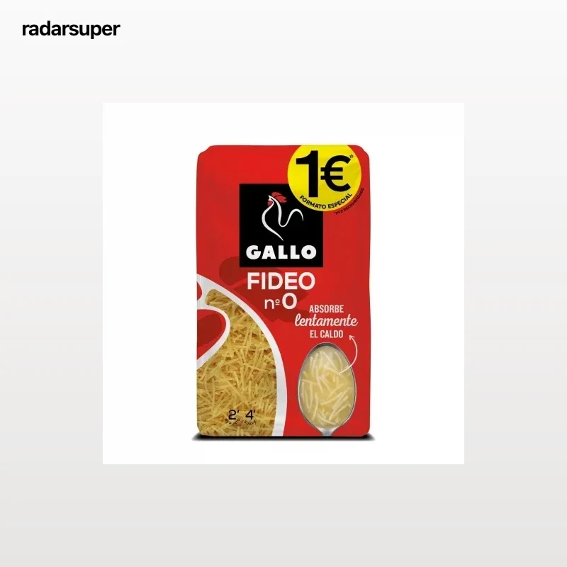 Pasta fideo nº0 Gallo 400 g.