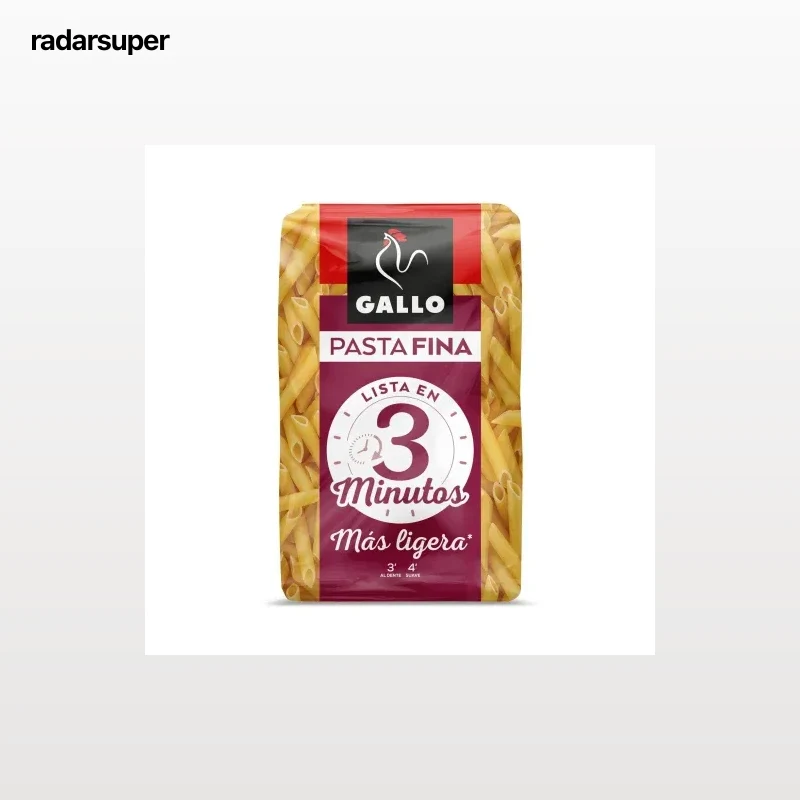 Pasta fina macarrones Gallo 400 g.