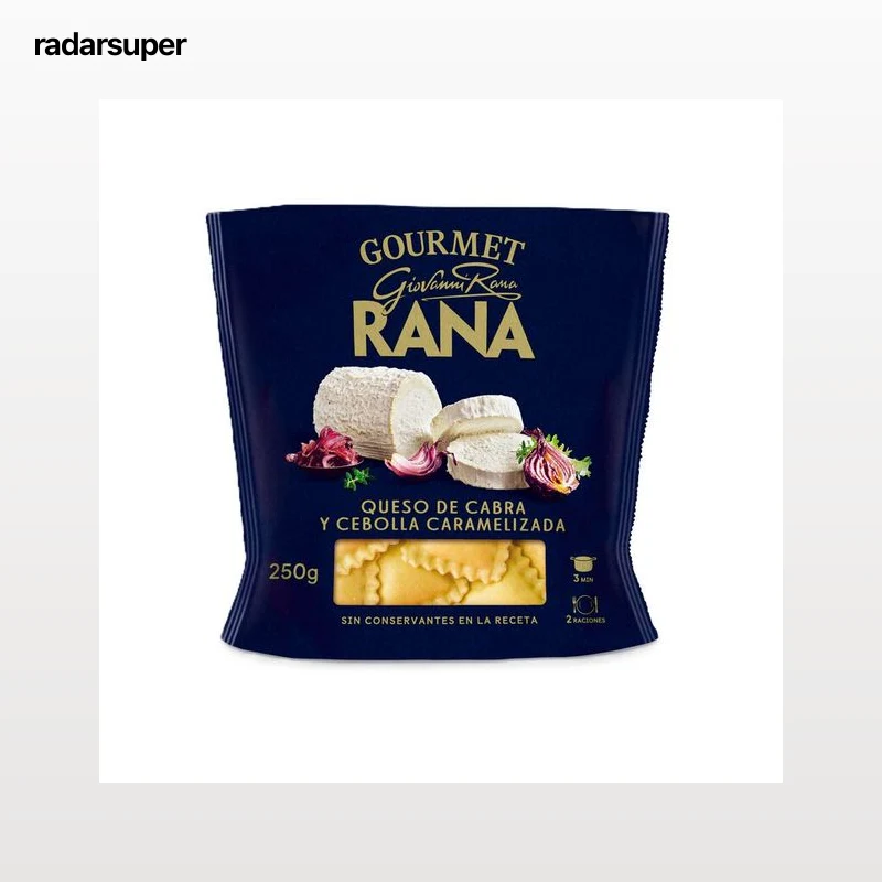 Pasta fresca gourmet relleno queso cabra Rana 250g