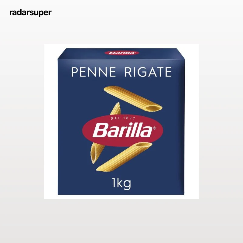 Pasta macarrones penne rigate Barilla 1 kg.