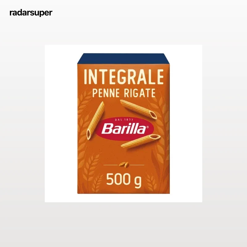 Pasta macarrones penne rigate integral Barilla 500 g.