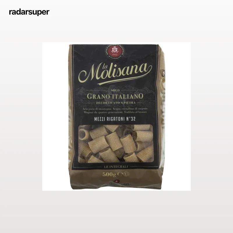 Pasta mezzi rigatoni integral La Molisana 500 g.