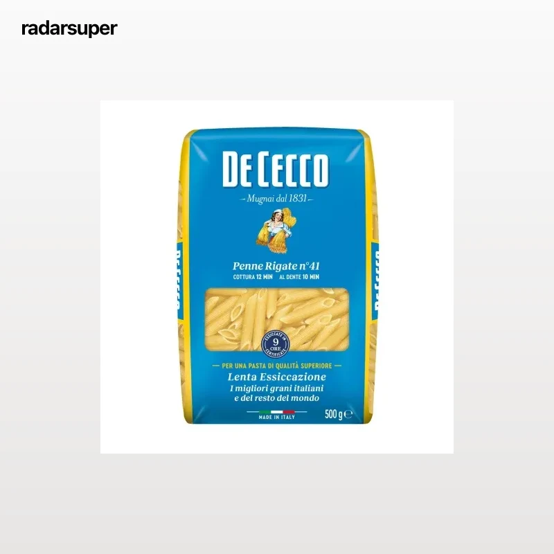 Pasta penne rigate nº41 De Cecco 500 g.