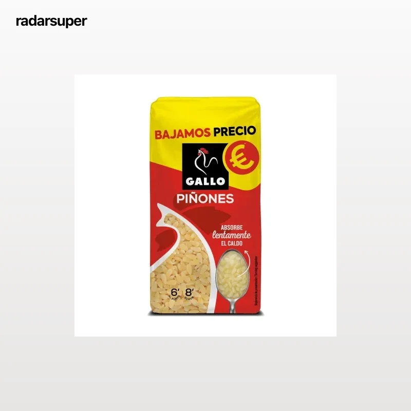 Pasta piñones Gallo 450 g.