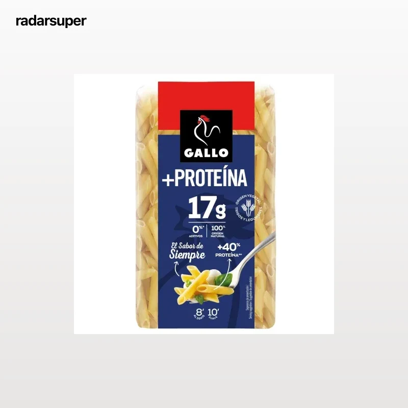 Pasta plumas Gallo +Proteína 400 g.