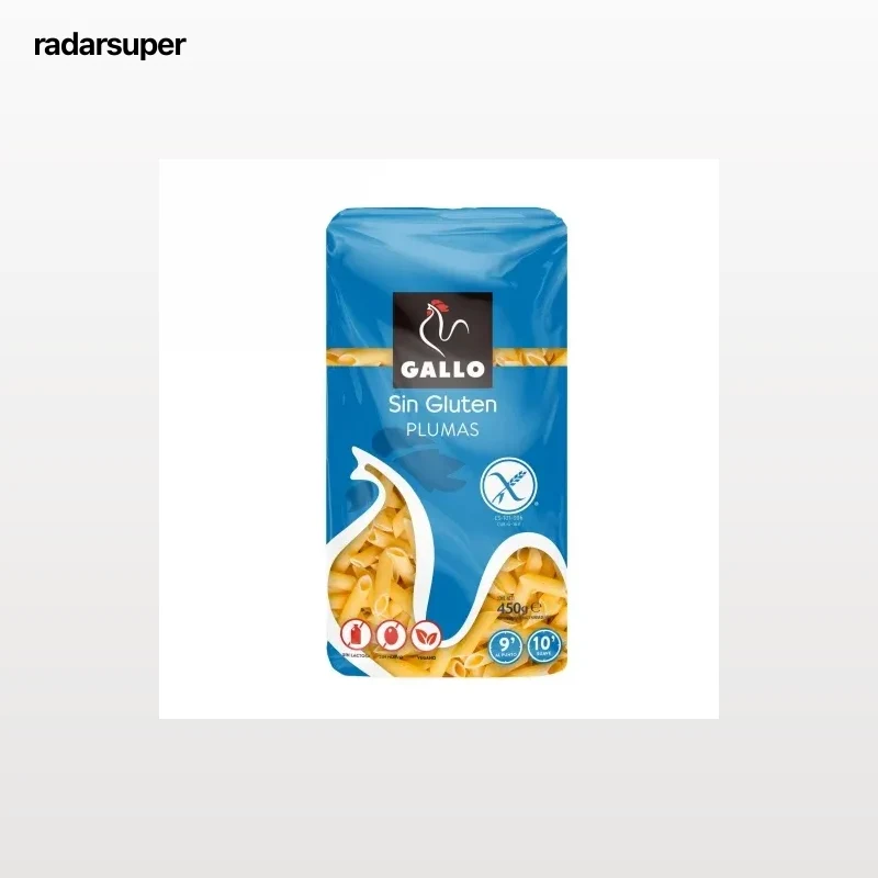 Pasta plumas Gallo sin gluten 450 g.