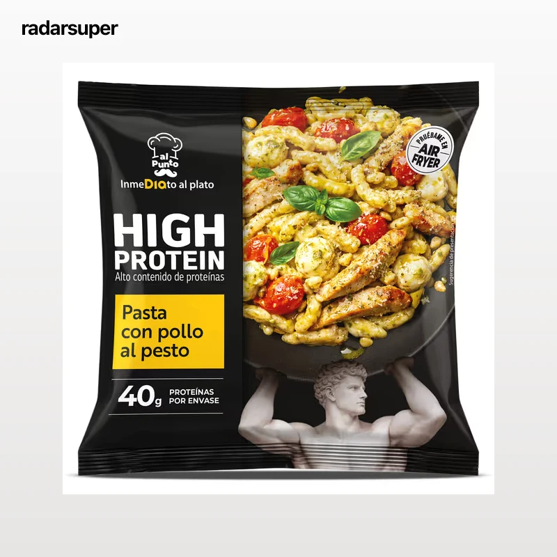 Pasta con pollo al pesto alta en proteínas Dia Al Punto 400 g