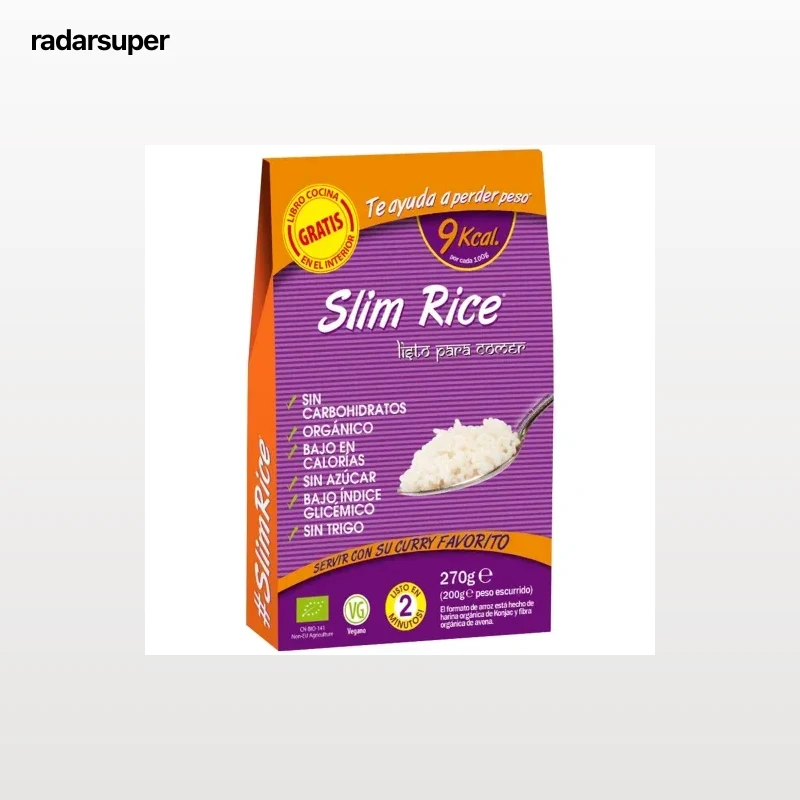 Pasta rice ecológica Slim sin azúcar 270 g.