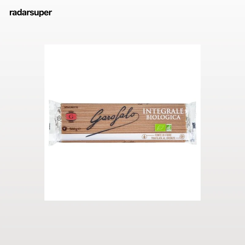 Pasta spaghetti integral ecológico Garofalo 500 g.