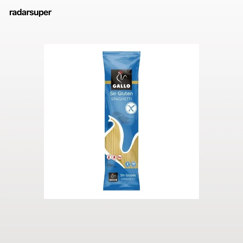 Pasta spaguetti Gallo sin gluten y sin lactosa 450 g.